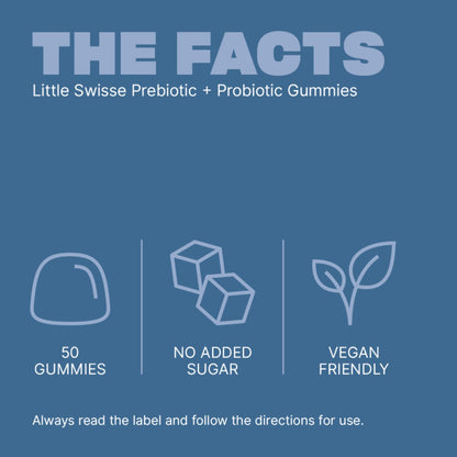 Little Swisse Prebiotic + Probiotic Gummies For Kids 50 Pack