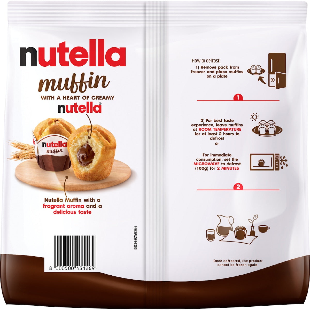 Nutella Muffins 4 Pack