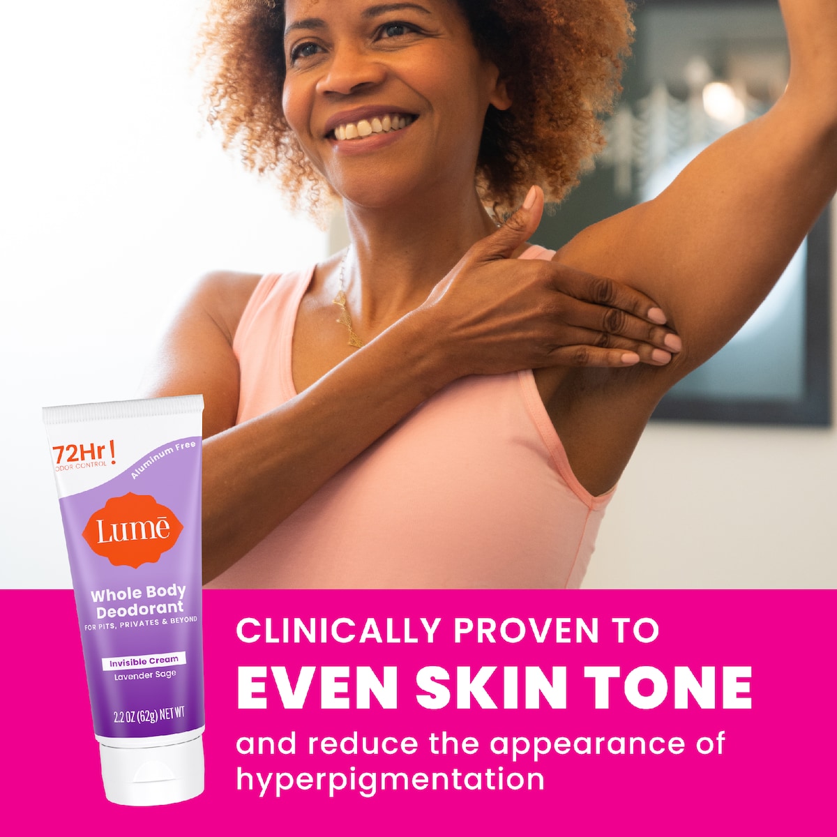Lume Whole Body Deodorant Cream Lavender Sage 62g