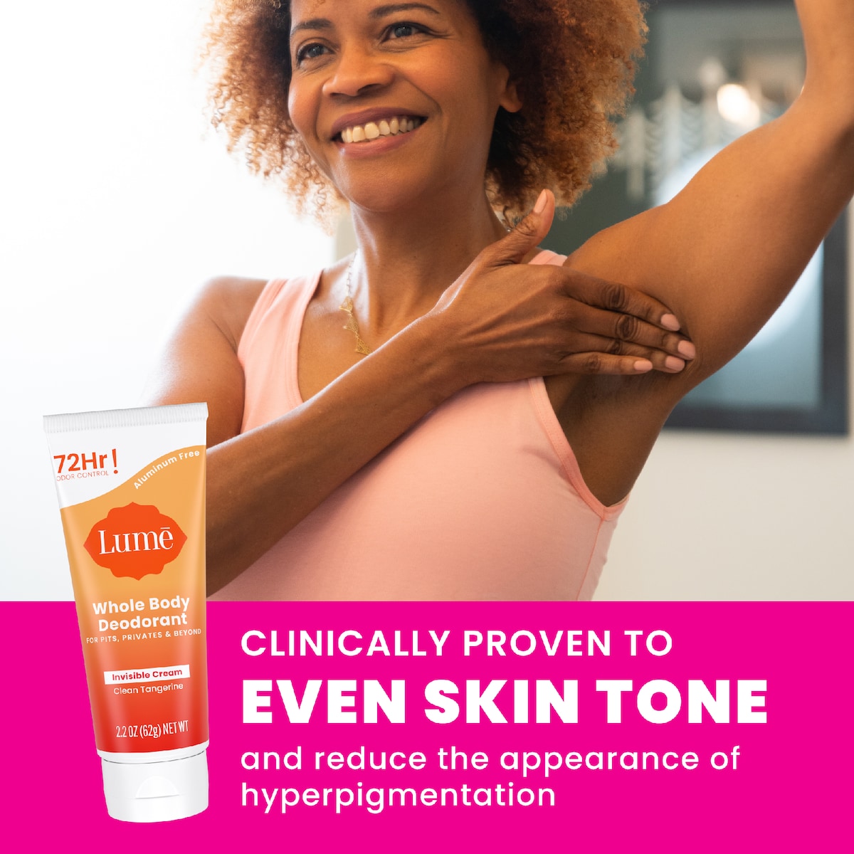 Lume Whole Body Deodorant Cream Clean Tangerine 62g