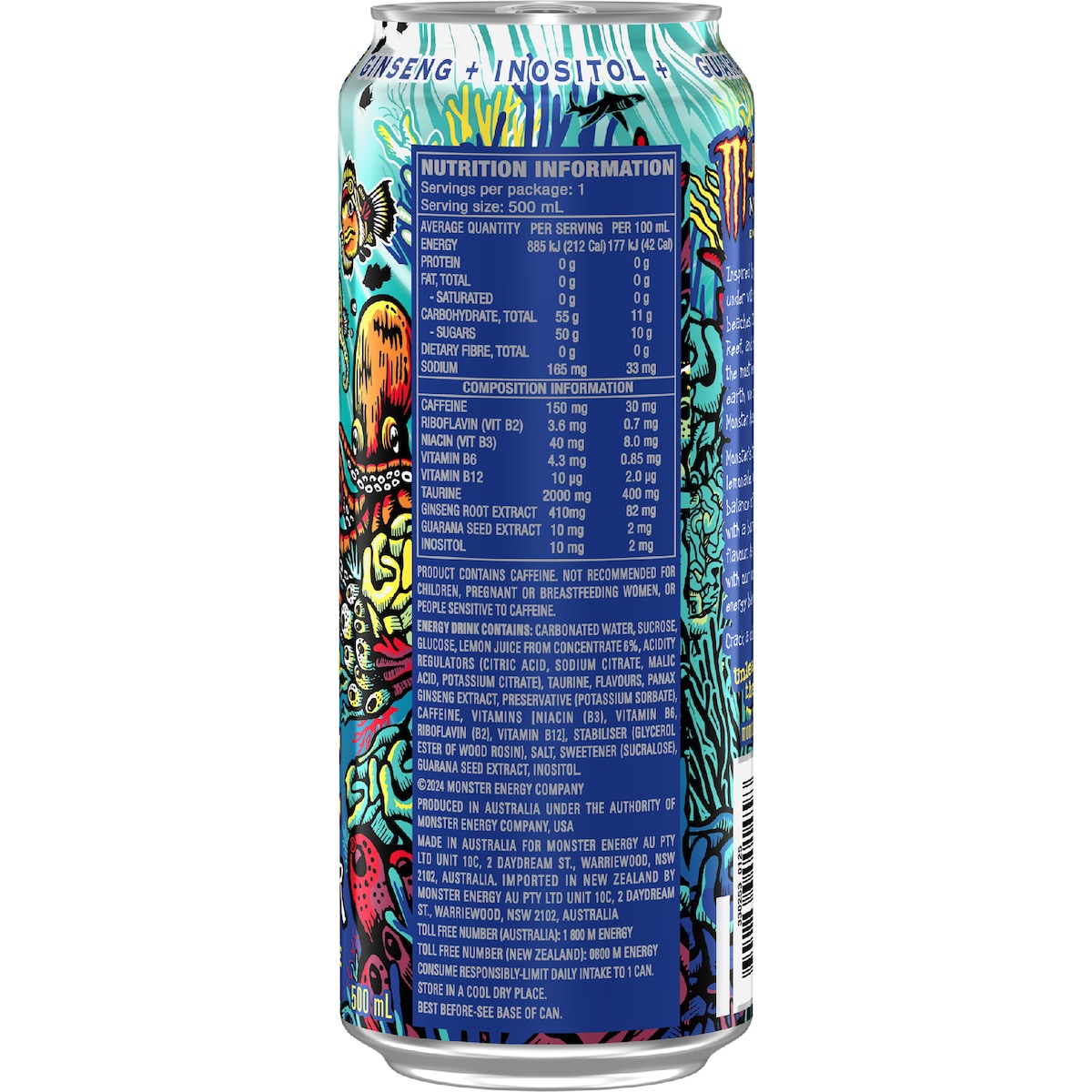 Monster Energy Drink Aussie Lemonade 500ml