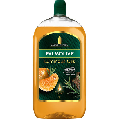 Palmolive Hand Wash Luminous Oils Refill Mandarin & Rosemary 1l