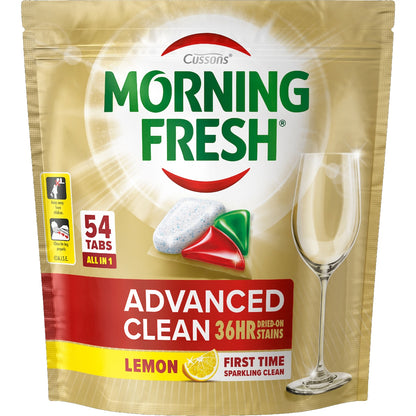 Morning Fresh Advanced Clean Dishwasher Tablets Lemon 54 Pack