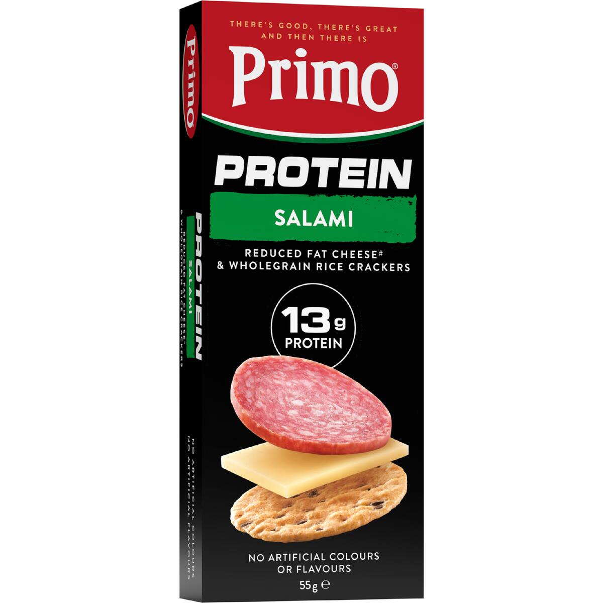 Primo Protein Salami Cheese & Wholegrain Crackers 55g