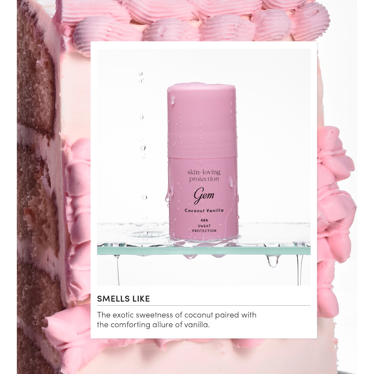 Gem Roll On Deodorant Coconut Vanilla 50ml