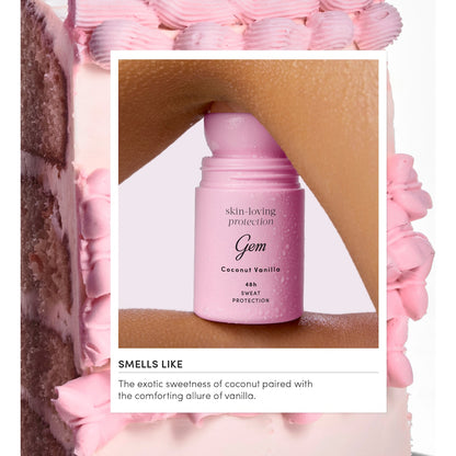 Gem Roll On Deodorant Coconut Vanilla 50ml