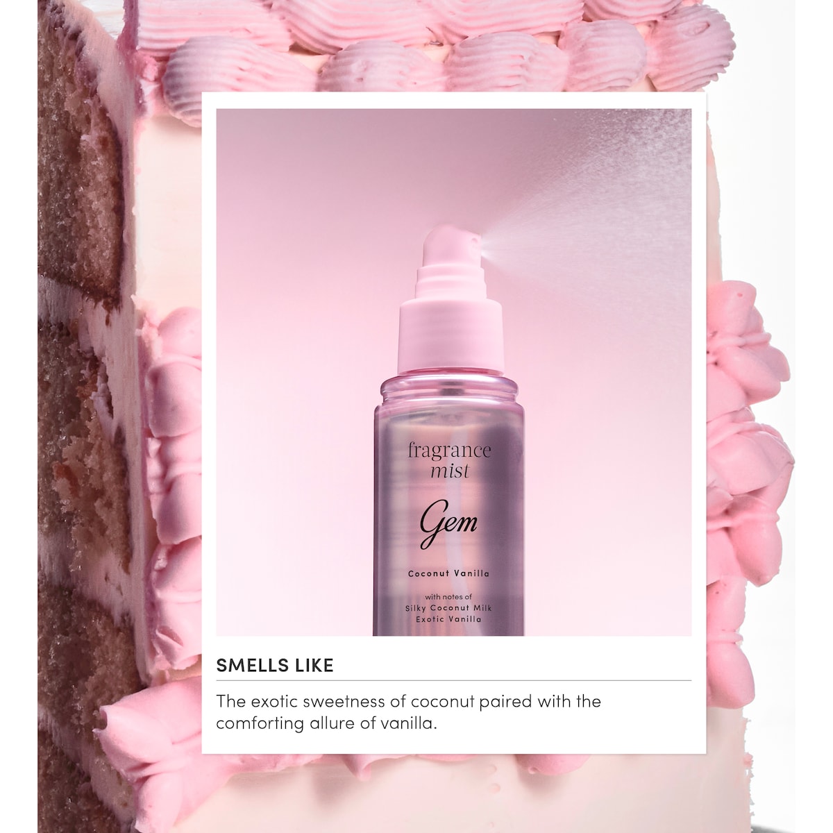 Gem Fragrance Body Mist Coconut Vanilla 90ml
