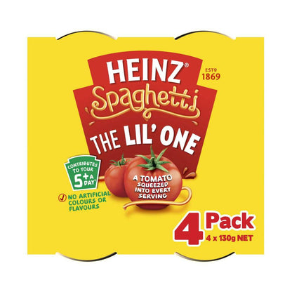 Heinz Spaghetti in Tomato Sauce Pasta 4 Pack - 130g