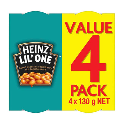 Heinz Baked Beans in Tomato Sauce Beans 4 Pack - 130g