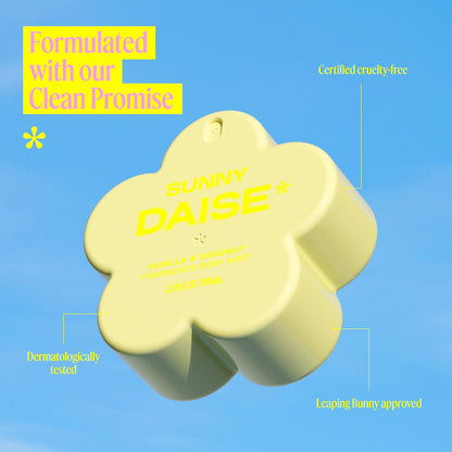Daise Fragrance Body Mist Vanilla & Coconut 100ml