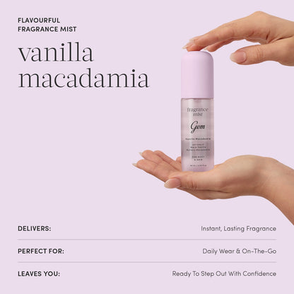 Gem Fragrance Body Mist Vanilla Macadamia 90ml