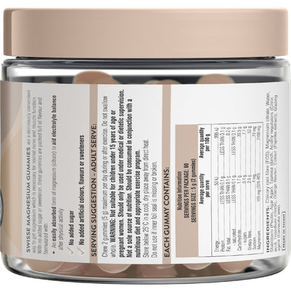 Swisse Ultiboost Magnesium Gummies 120 Pack