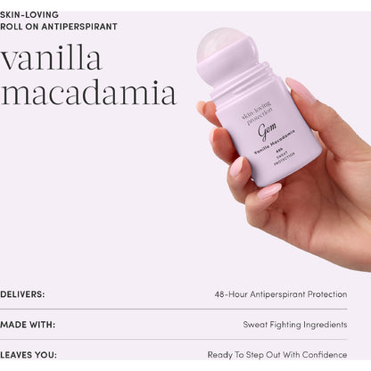 Gem Roll On Deodorant Vanilla Macadamia 50ml