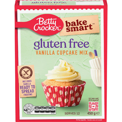 Betty Crocker Bake Smart Gluten Free Vanilla Cupcake Mix 450g