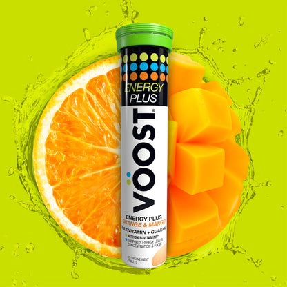 Voost Effervescent Energy Plus Orange & Mango Tablets 20 Pack