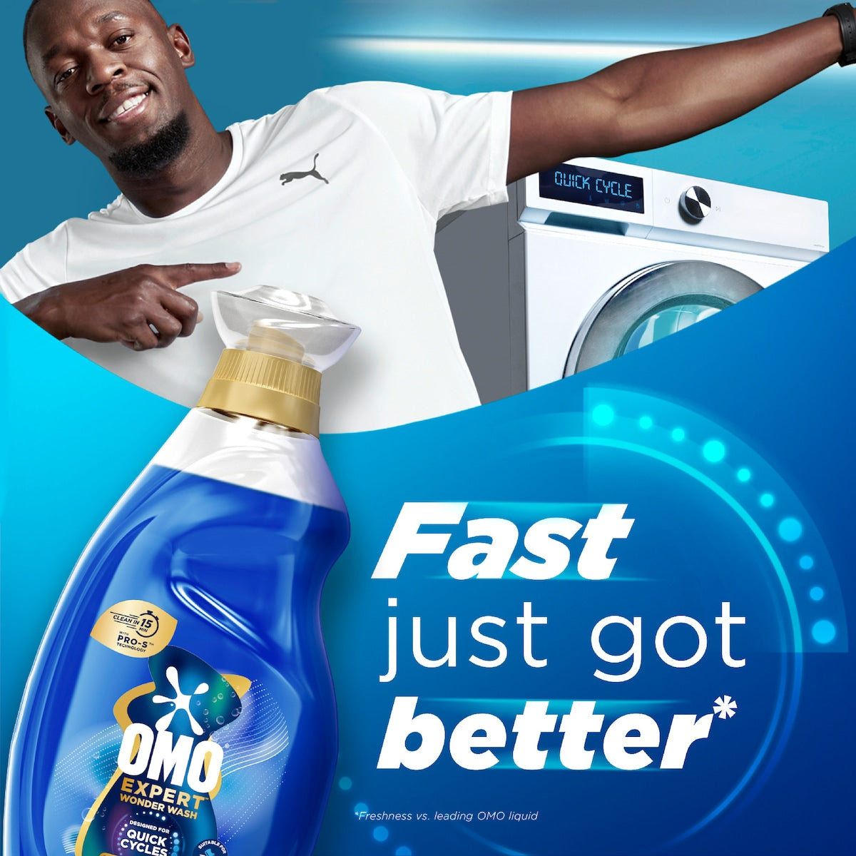 Omo Expert Wonder Wash Laundry Liquid Detergent Odour Refresh 1.94l