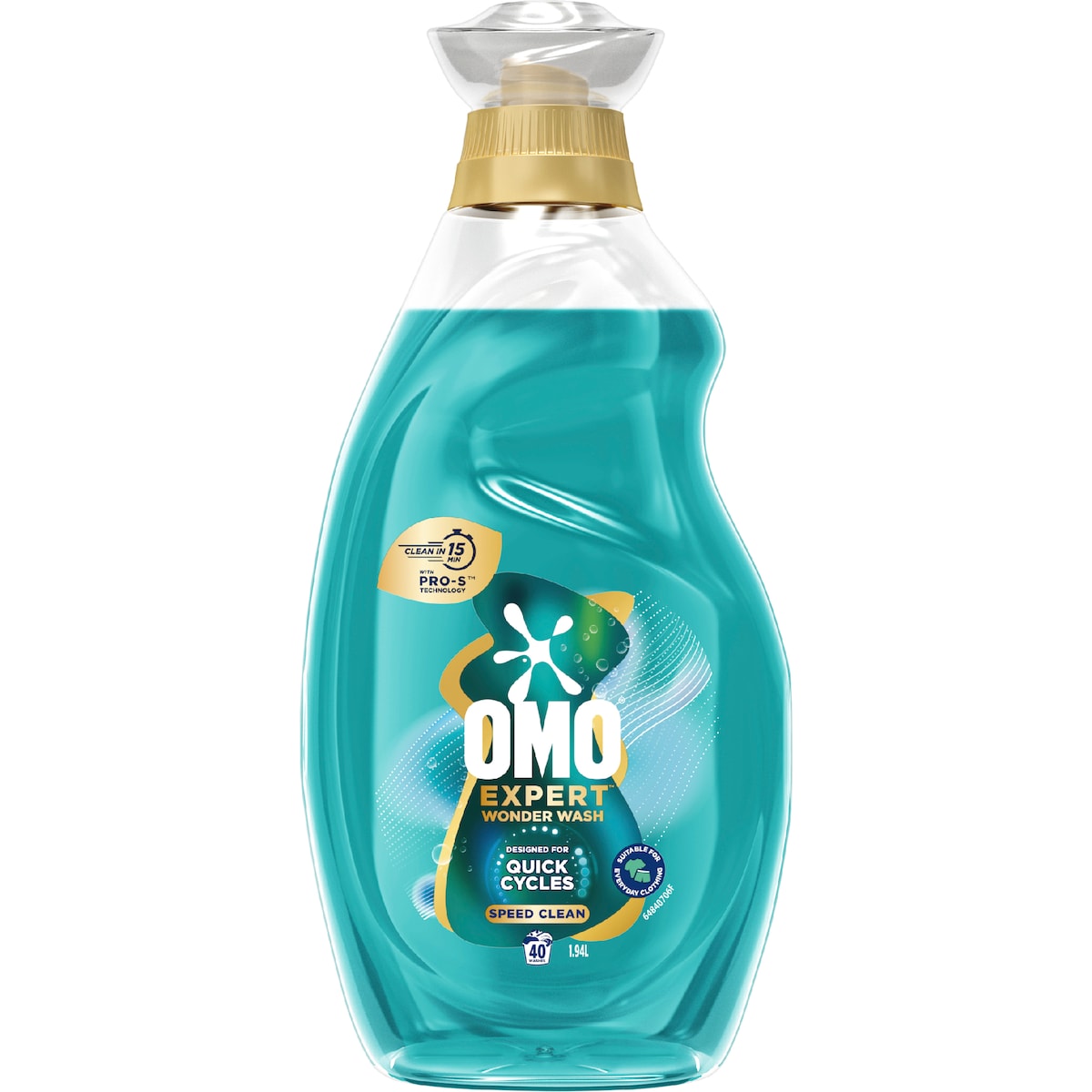 Omo Expert Wonder Wash Laundry Liquid Detergent Speed Clean 1.94l