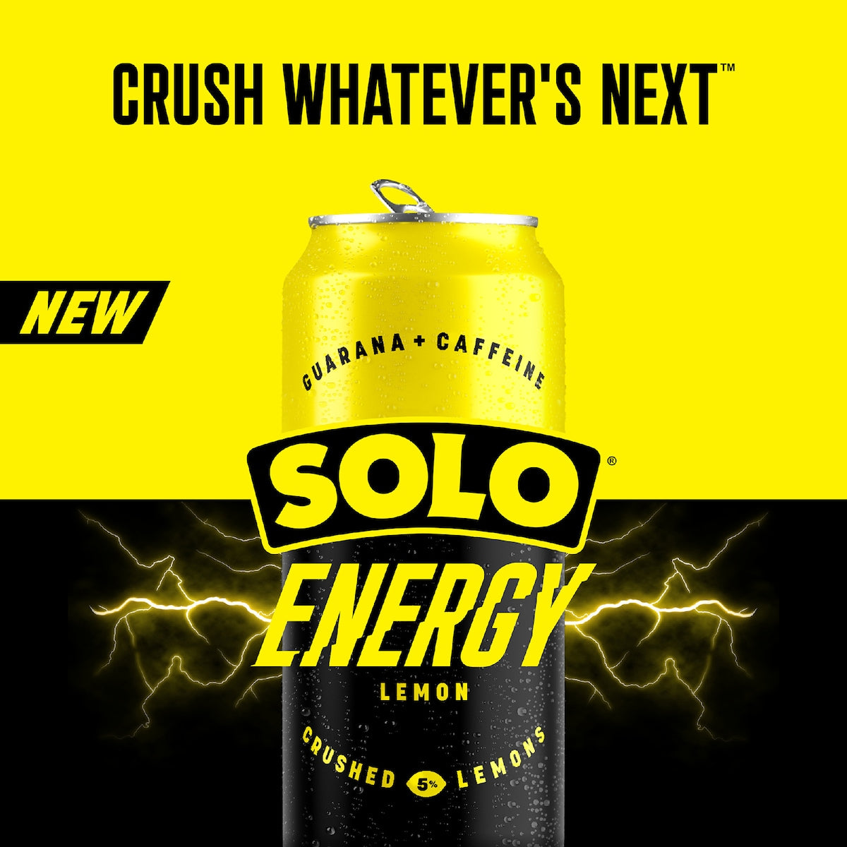 Solo Energy Drink Lemon Flavour Can 500ml
