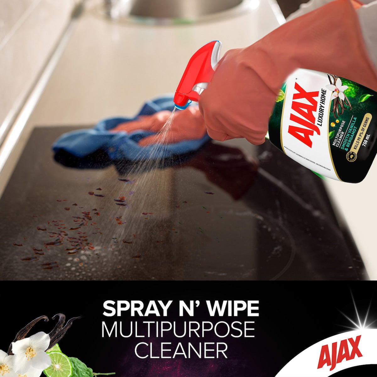 Ajax Luxury Home Trigger Spray Vanilla & Bergamot 750ml