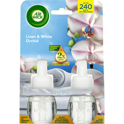 Air Wick 2x Essential Oil Ocean Waves & Sea Salt Plug In Refill 19ml X 2 Pack
