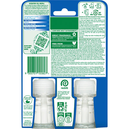 Air Wick 2x Essential Oil Ocean Waves & Sea Salt Plug In Refill 19ml X 2 Pack