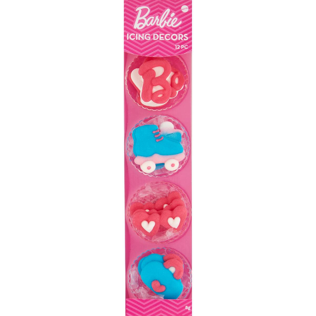 Dollar Sweets Barbie 2d Icing Decorations 12 Pack