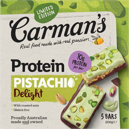 Carmans Protein Pistachio Delight Bars 5 Pack