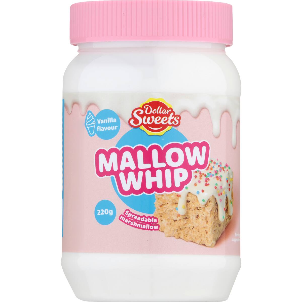 Dollar Sweets Mallow Whip Vanilla Flavour 220g