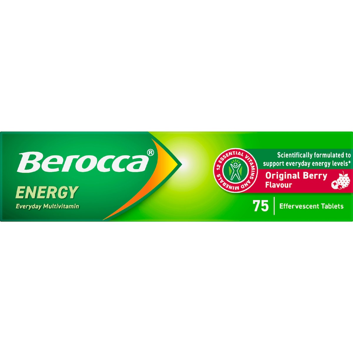 Berocca Berry Energy Effervescent Tablets 75 Pack