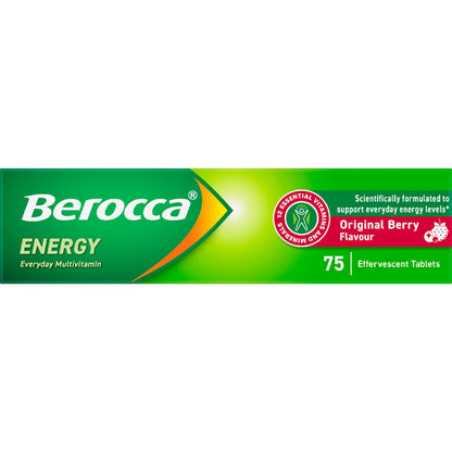 Berocca Berry Energy Effervescent Tablets 75 Pack