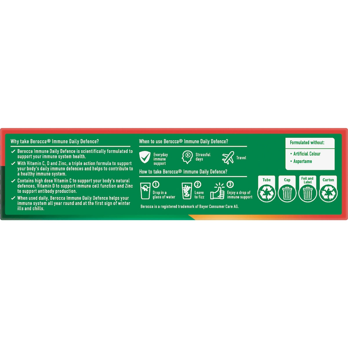 Berocca Immune Daily Defence Blackcurrant Flavour Tablets 15 Pack