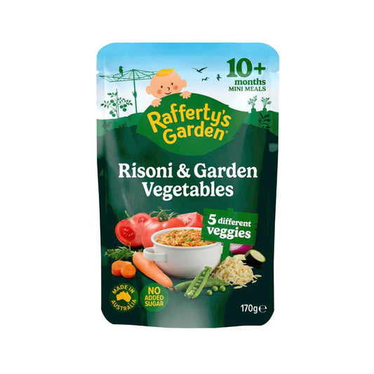 Rafferty's Garden Risoni Pasta & Garden Vegetables Baby Food Pouch Mini Meal 10+ Months - 170g