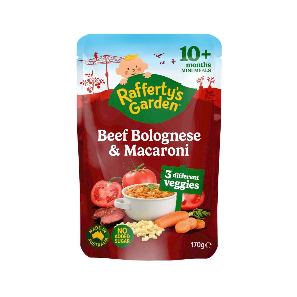 Rafferty's Garden Beef Bolognese & Macaroni Mini Meal Baby Food Pouch 10+ Months - 170g