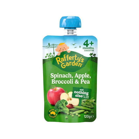 Rafferty's Garden Spinach Apple Broccoli & Pea And Nothing Else Baby Foo ... 120g