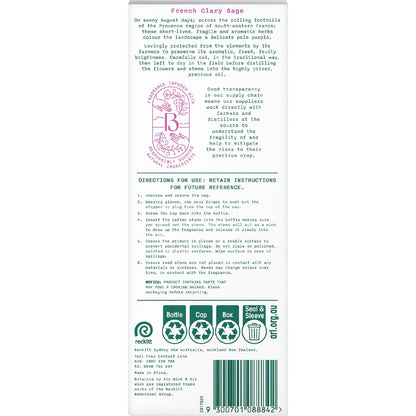 Botanica Origins French Clary Sage Reed Diffuser 85ml