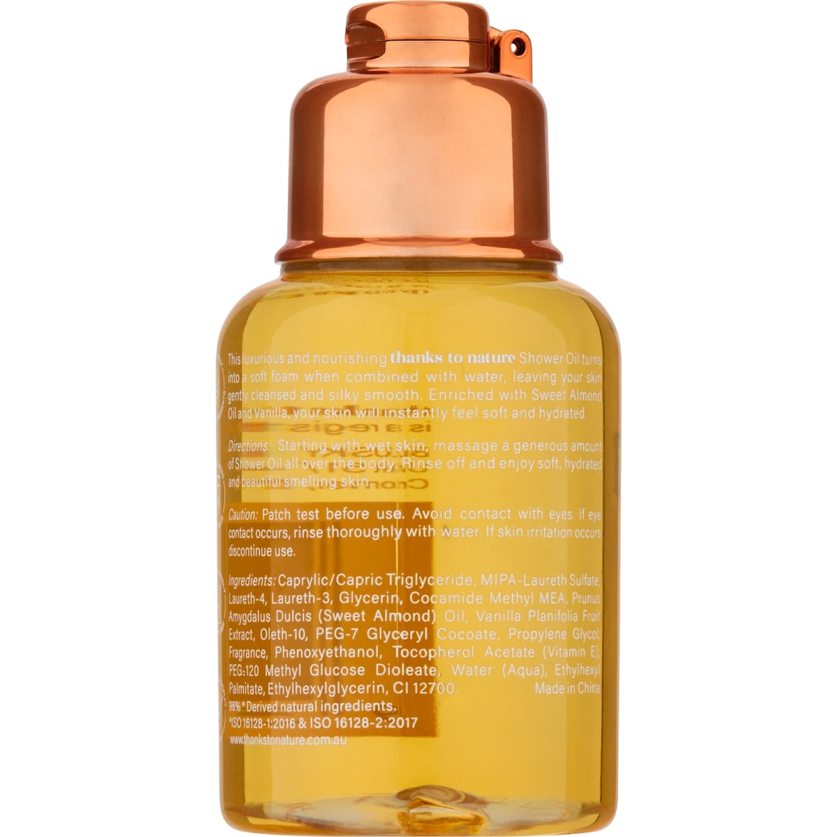 Thanks To Nature Shower Oil Nourish Almond & Vanilla 55ml