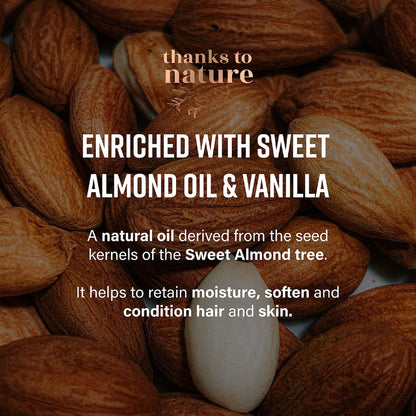 Thanks To Nature Shower Oil Nourish Almond & Vanilla 55ml