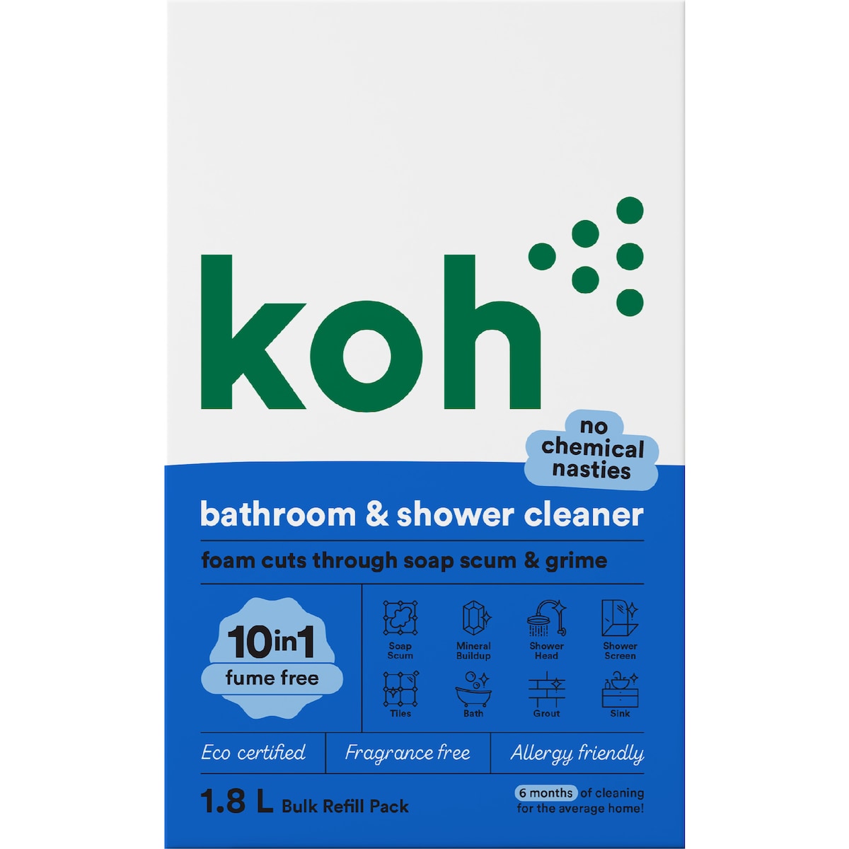 Koh Bathroom & Shower Cleaner Refill 1.8l