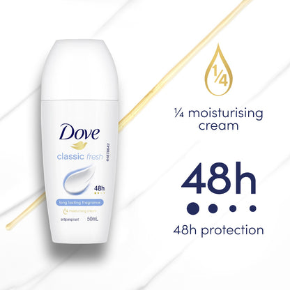 Dove Women 48hr Deodorant Roll On Classic 50ml