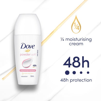 Dove Women 48hr Deodorant Roll On Powder 50ml