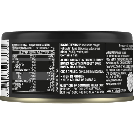 John West Yellowfin Tuna In Springwater 90g
