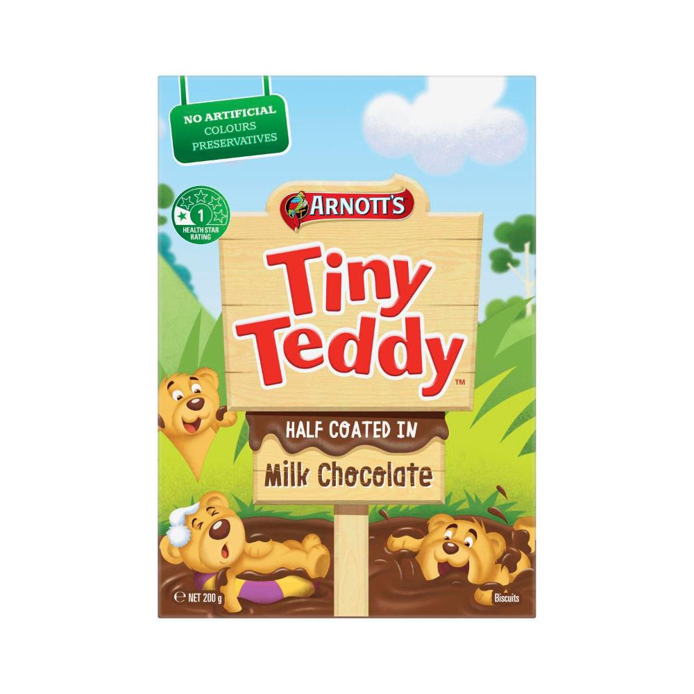 Arnott's Half Coat Tiny Teddy Biscuits - 200g