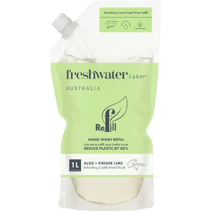 Freshwater Farm Australia Hand Wash Refill Aloe & Finger Lime 1l