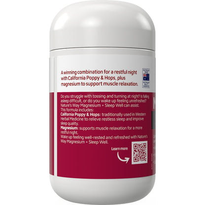 Natures Way Magnesium+ Sleep Well Tablets 60 Pack