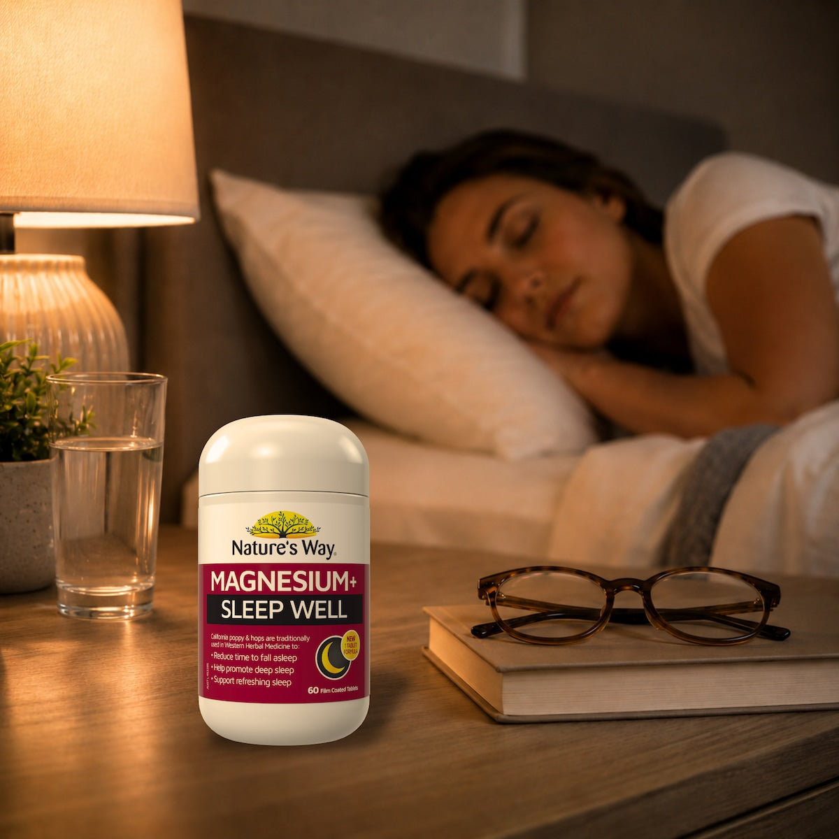 Natures Way Magnesium+ Sleep Well Tablets 60 Pack