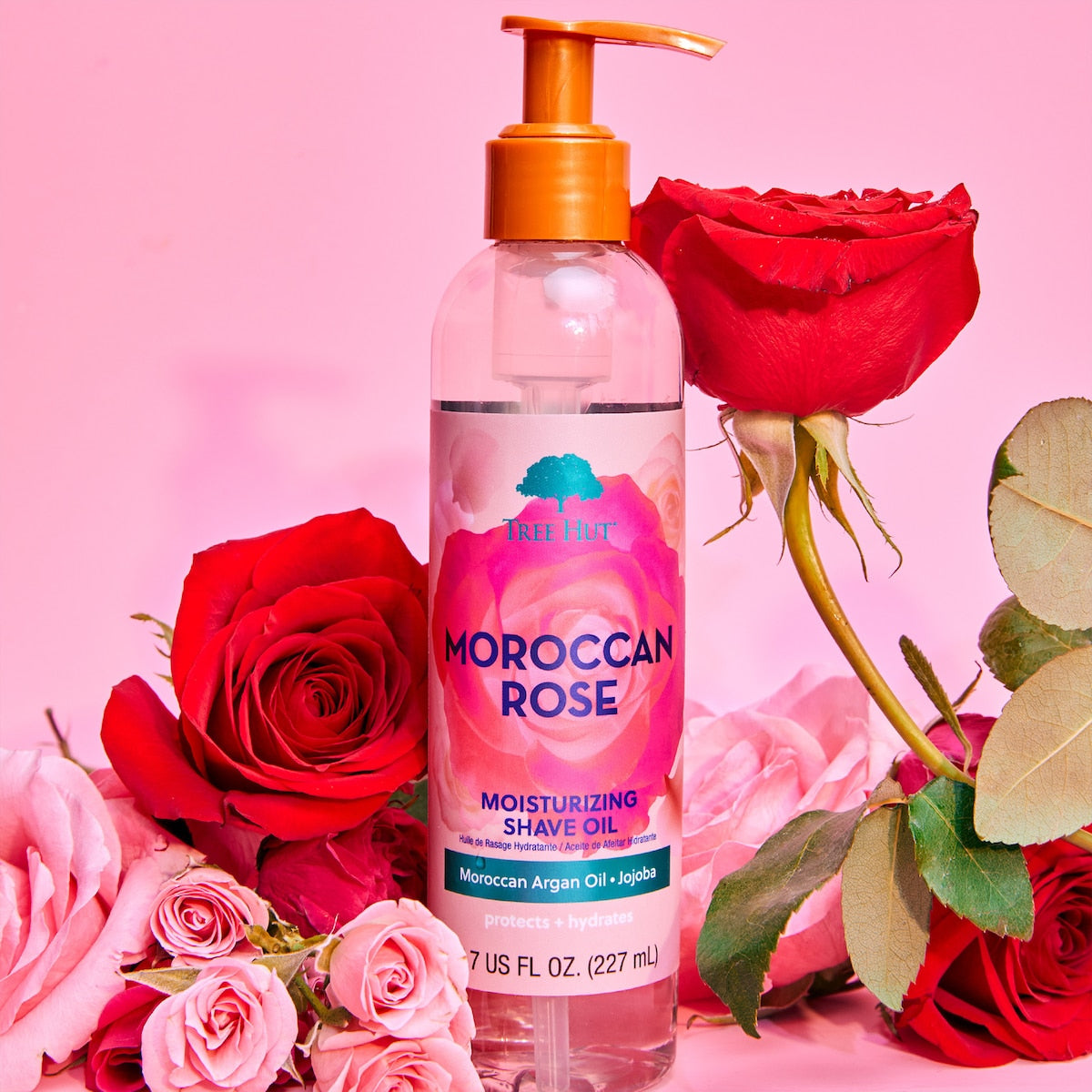 Tree Hut Moisturising Shave Oil Moroccan Rose 227ml
