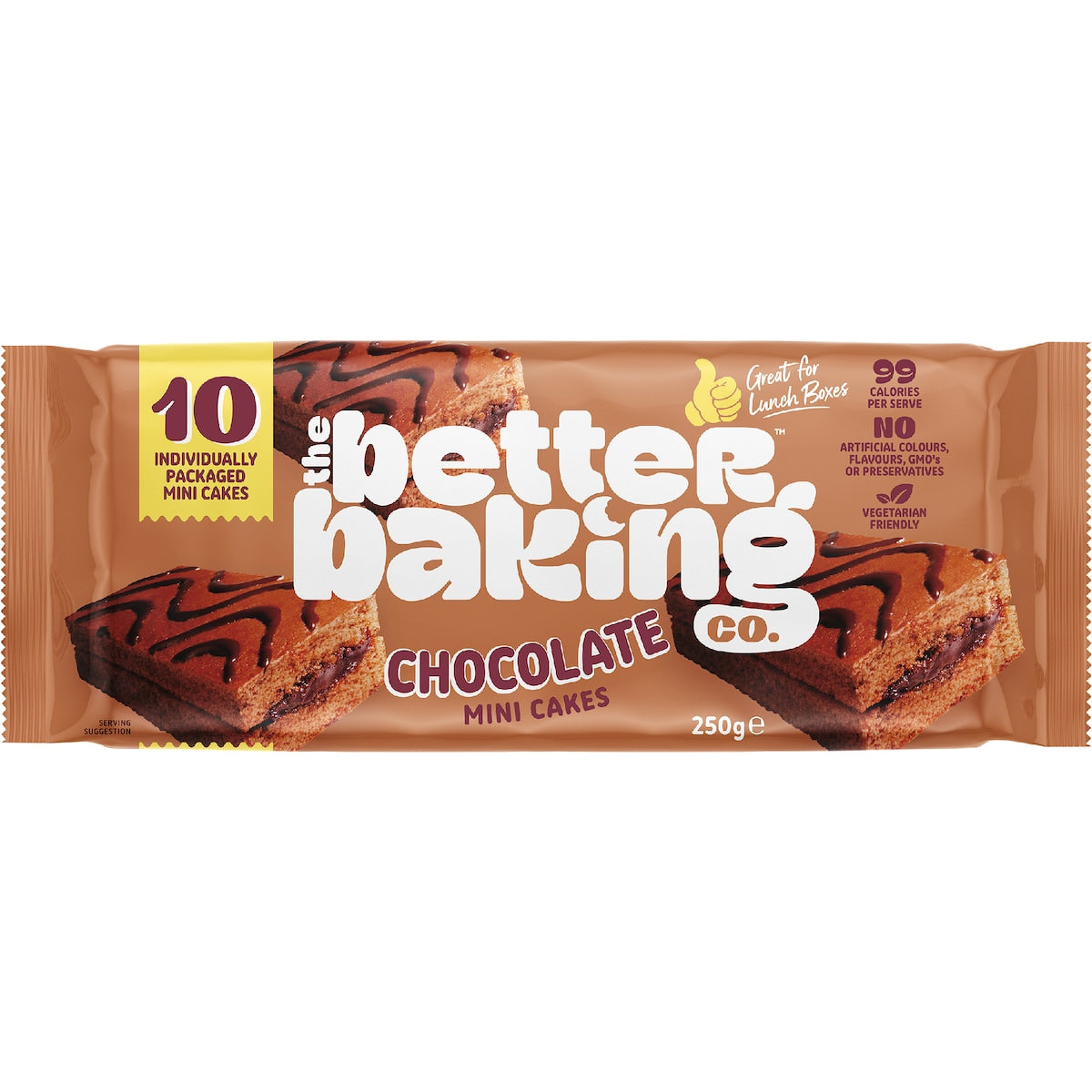 The Better Baking Co. Mini Cakes Chocolate 10 Pack