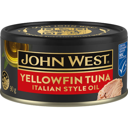 John West Yellowfin Tuna In Italian Style Oil 90g