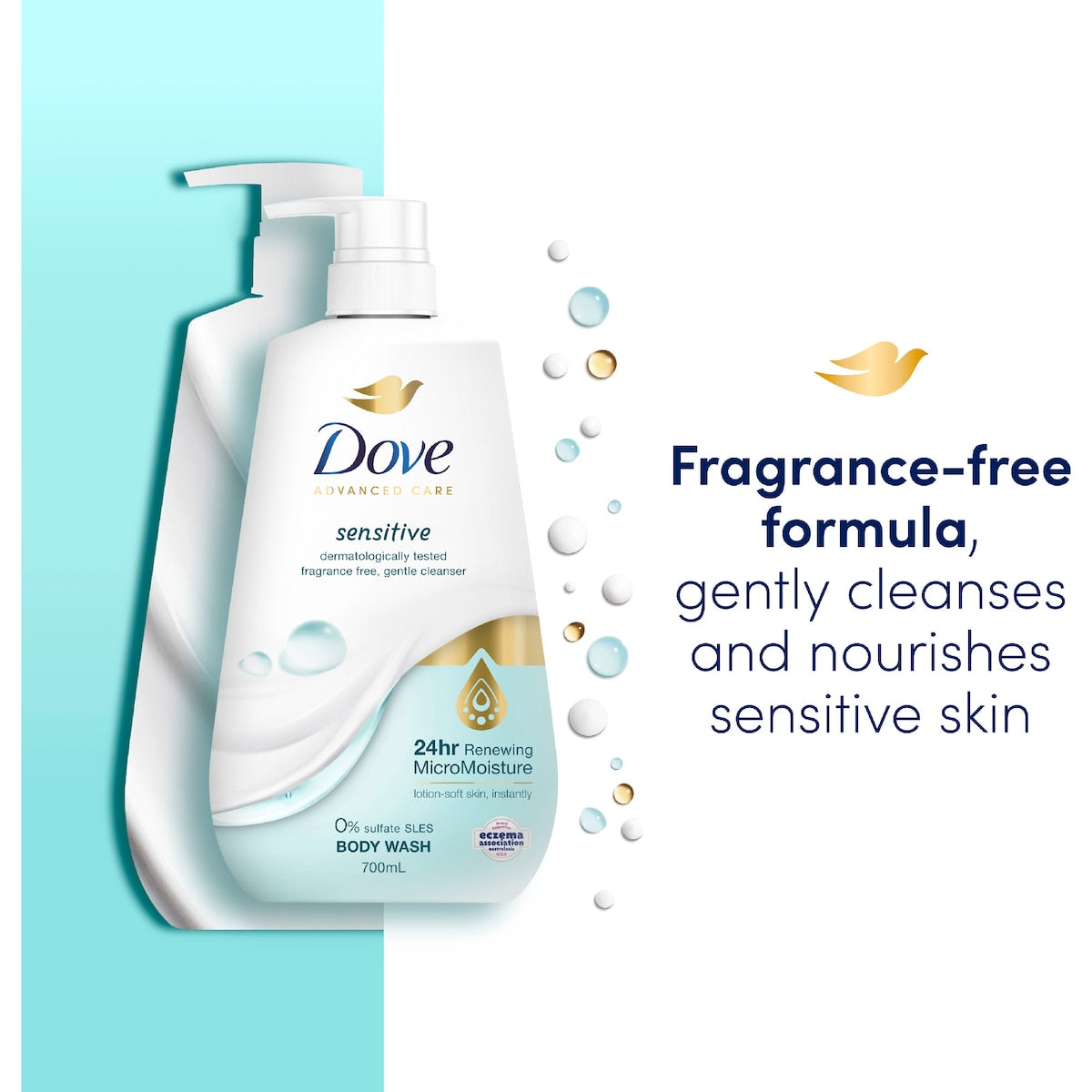 Dove Advanced Body Wash Sensitive 700ml