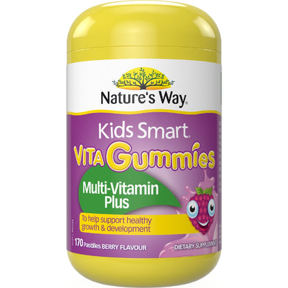 Natures Way Kids Smart Vita Gummies Multivitamin Plus 170 Pack